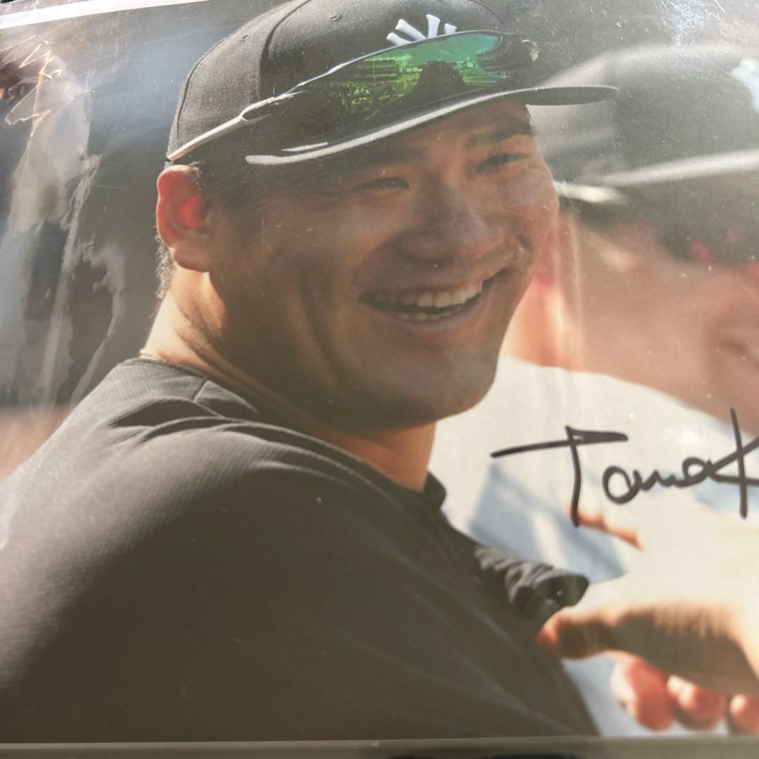 MLB  田中将大　直筆サイン入りフォト　ニューヨークヤンキース　楽天イーグルス