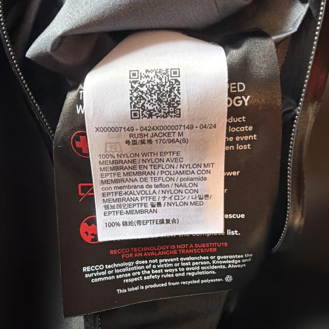 スノーボード Arc'teryx Rush Jacket M GORE-TEX PRO