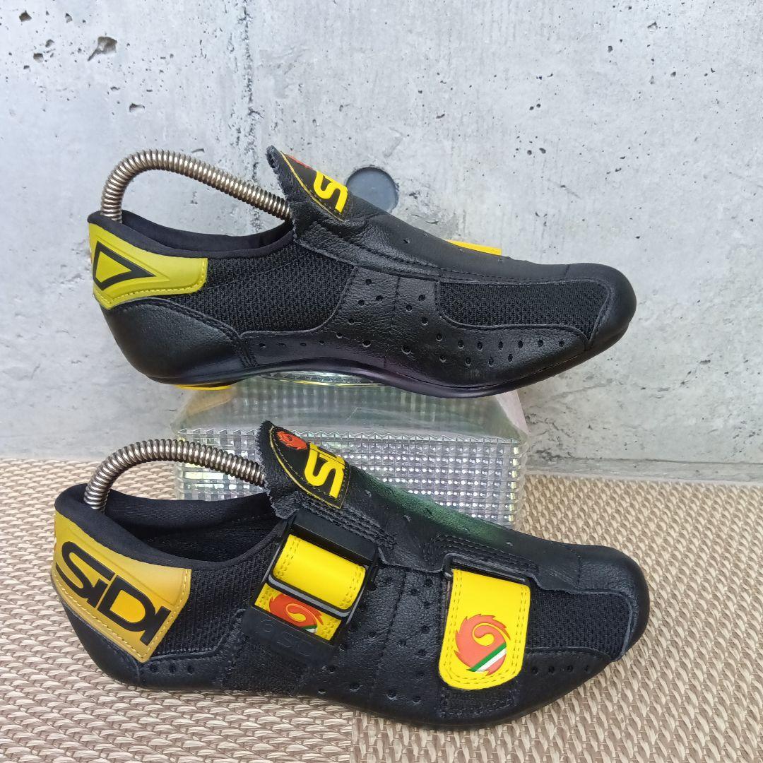 【デッドストック・希少】SIDI シディ ビンディングシューズ 本革 38 黒