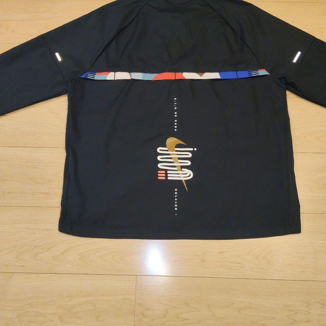 Lサイズ 美品【NIKE】ナイキランニング ナイロンウェア フルジップ パーカー