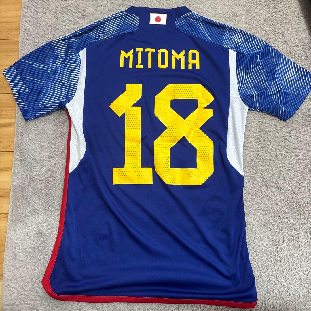 adidas 日本代表三笘薫　18 サッカーユニフォーム W杯ユニ