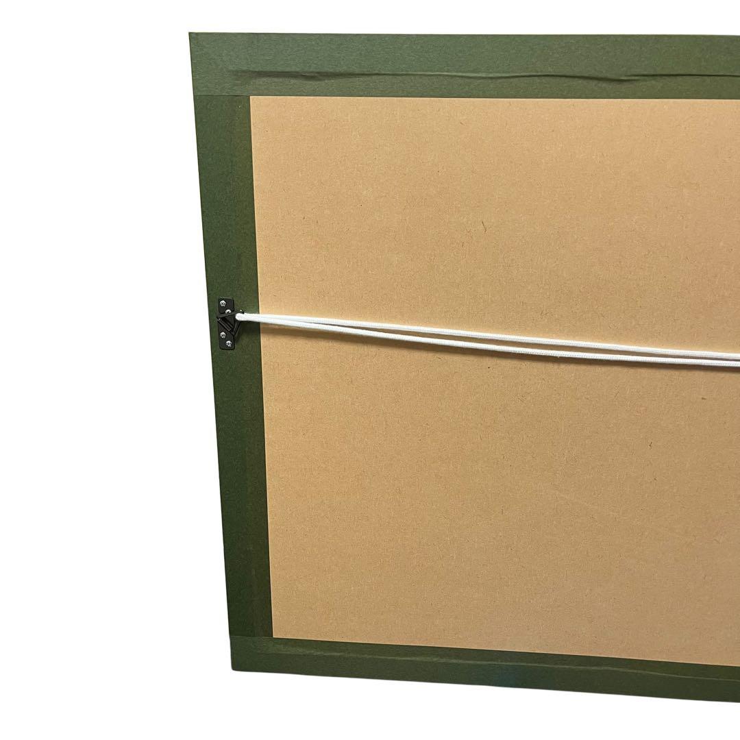 美品 笹倉鉄平 サントロペ港の夜 額装ポスター110×54cm 正規品