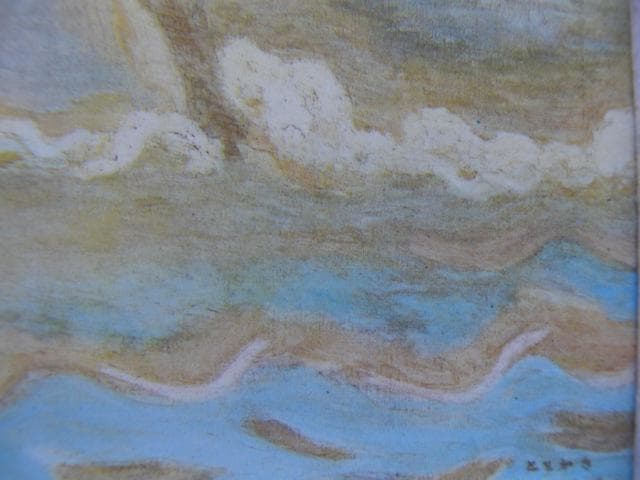 坂本繁二郎、【水より上がる馬】、年代物・希少な画集画、新品高級額 額装付