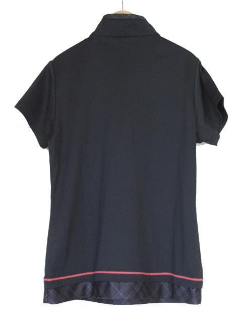 prince WL6141 テニス ポロシャツ レディース ジップアップ BLK