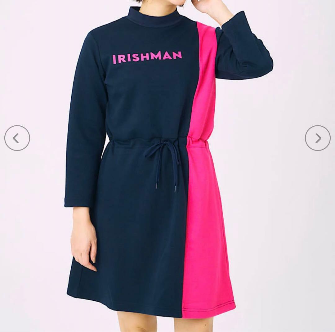 IRISHMAN アイリッシュマン　モックネックワンピース（LADIES)