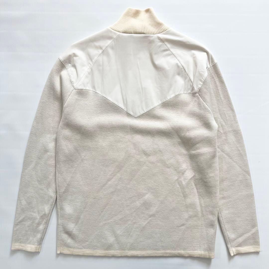 DESCENTE GOLF デサントゴルフ　異素材　切替　ニット　セーター　ロゴ