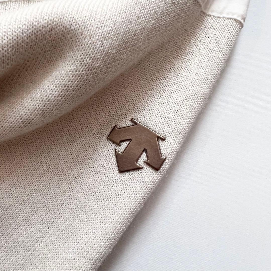 DESCENTE GOLF デサントゴルフ　異素材　切替　ニット　セーター　ロゴ