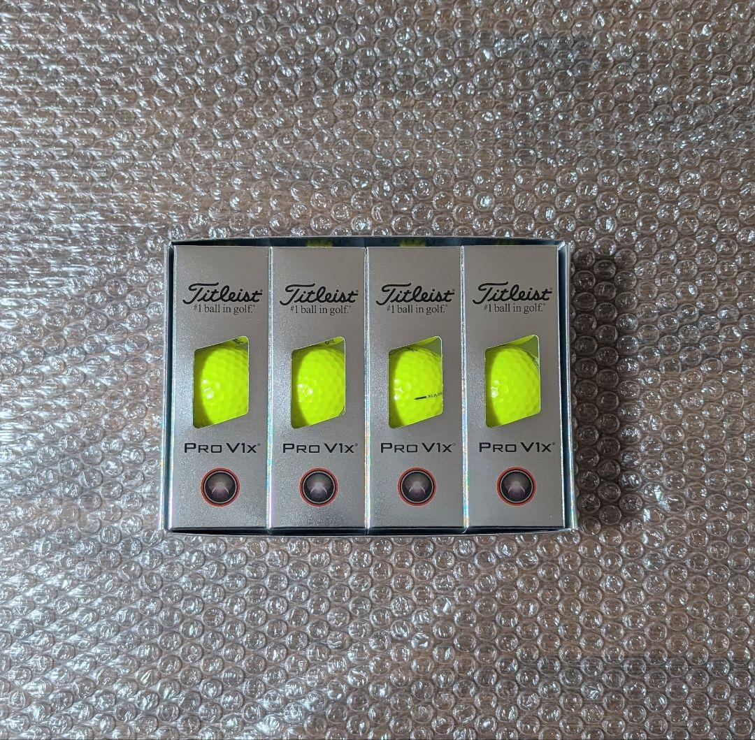 新品 タイトリスト PRO V1X イエロー 2025年モデル 1ダース