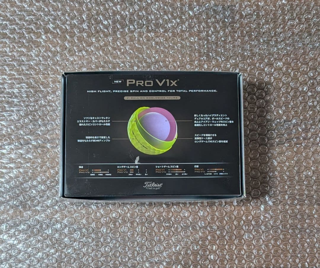 新品 タイトリスト PRO V1X イエロー 2025年モデル 1ダース