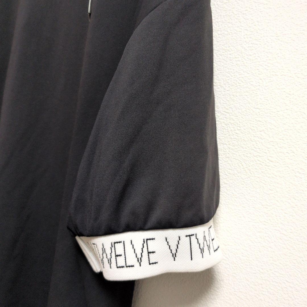 V12 V TWELEVE ハイネックシャツ XXLサイズ ブラック大きめサイズ