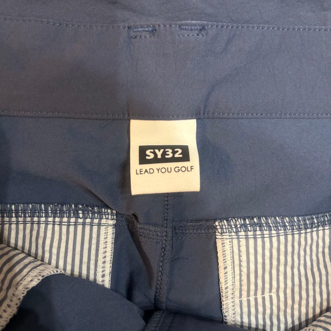 SY32bySWEETYEARS ナイロン ゴルフ パンツ メンズ ネイビー L
