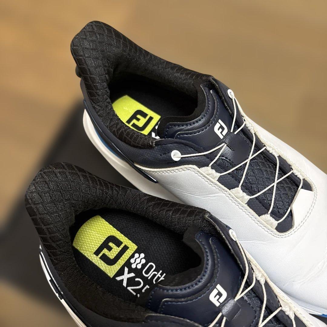 FOOTJOY プロSLX BOAゴルフシューズ (ホワイト/ネイビー)