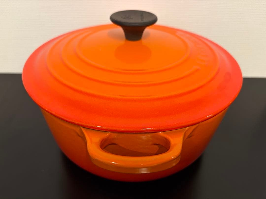 【Le Creuset(ル・クルーゼ)】ココット・ロンド 20 cm オレンジ