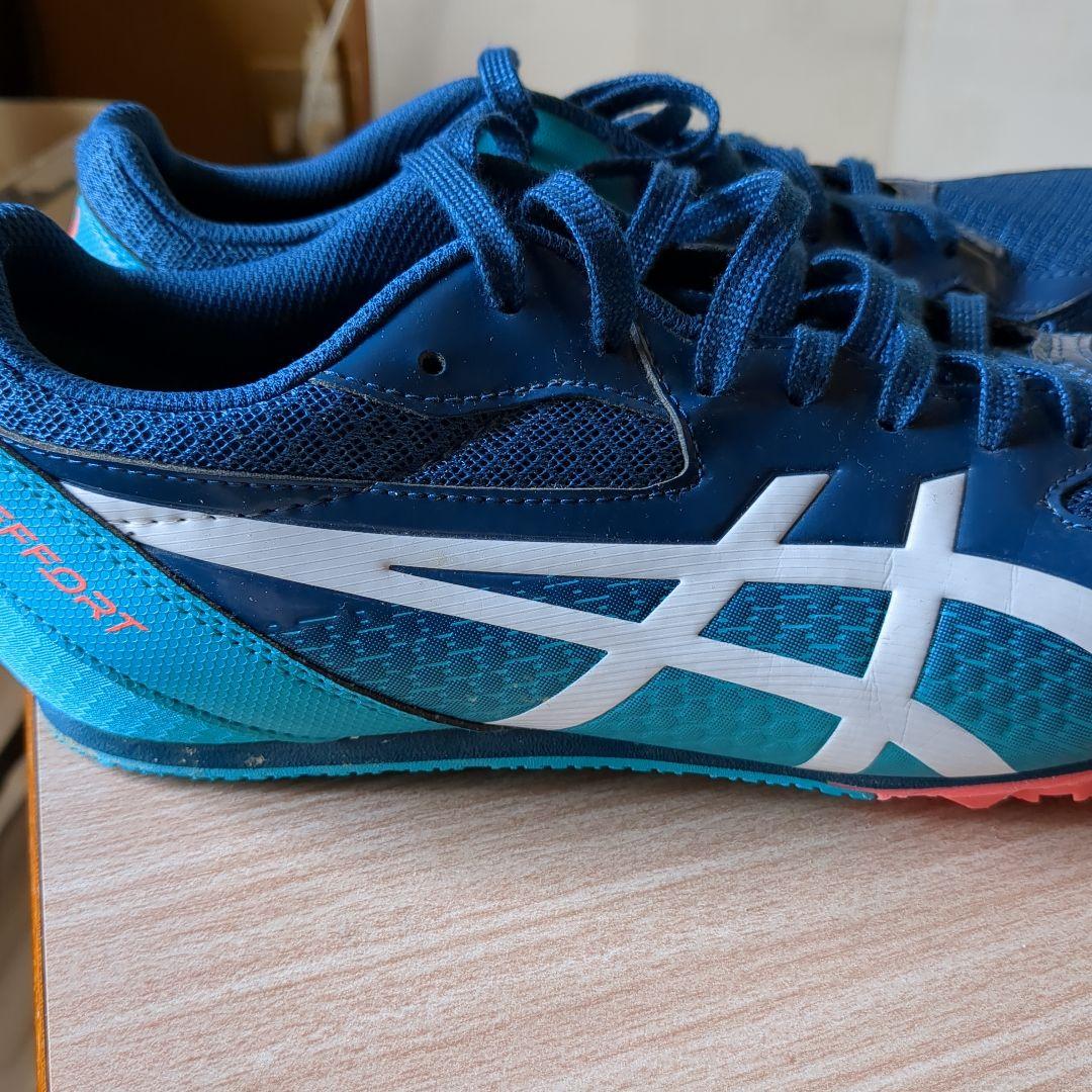 asics 陸上競技用スパイクシューズ ネイビー/オレンジ