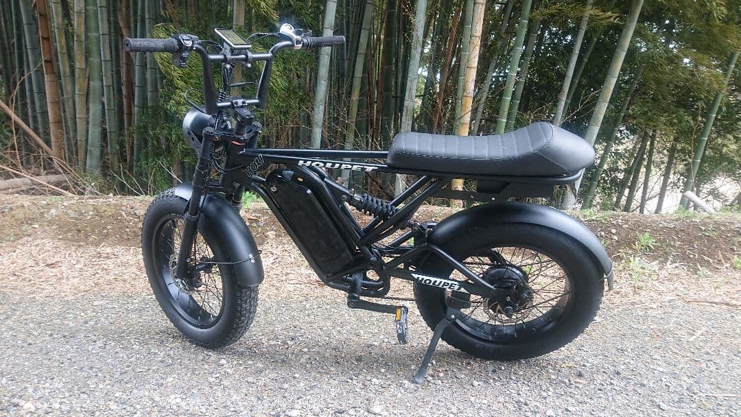 ファットバイク電動アシスト ブラック 現物の確認ok