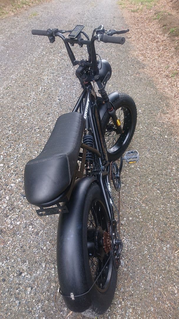 ファットバイク電動アシスト ブラック 現物の確認ok