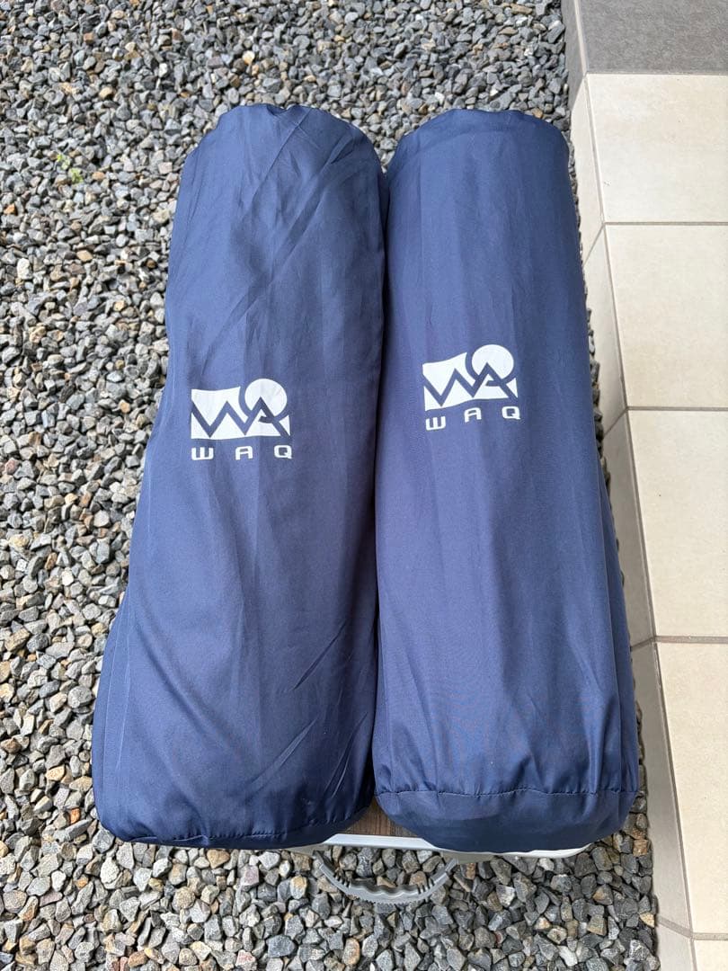 WAQ スリーピングマット 8cm2枚セット ネイビー