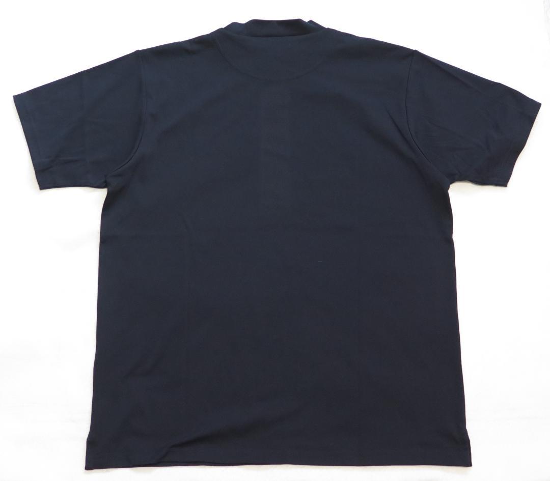 Ⓜブリーフィングゴルフミニ3DロゴハイネックリラックスフィットシャツNAVY