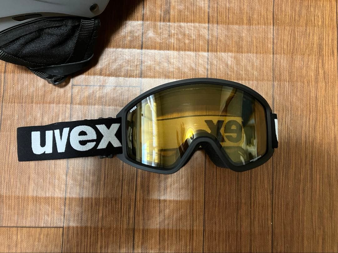 uvex ヘルメット 59-62 cm グレー ゴーグル付き