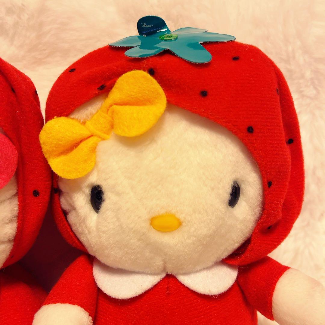 希少レア　ハローキティ　ミミィ　着ぐるみぬいぐるみ　イチゴ　平成レトロ　1999