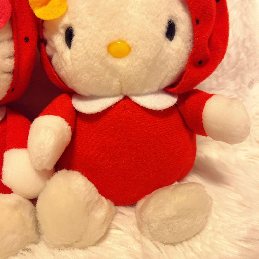 希少レア　ハローキティ　ミミィ　着ぐるみぬいぐるみ　イチゴ　平成レトロ　1999