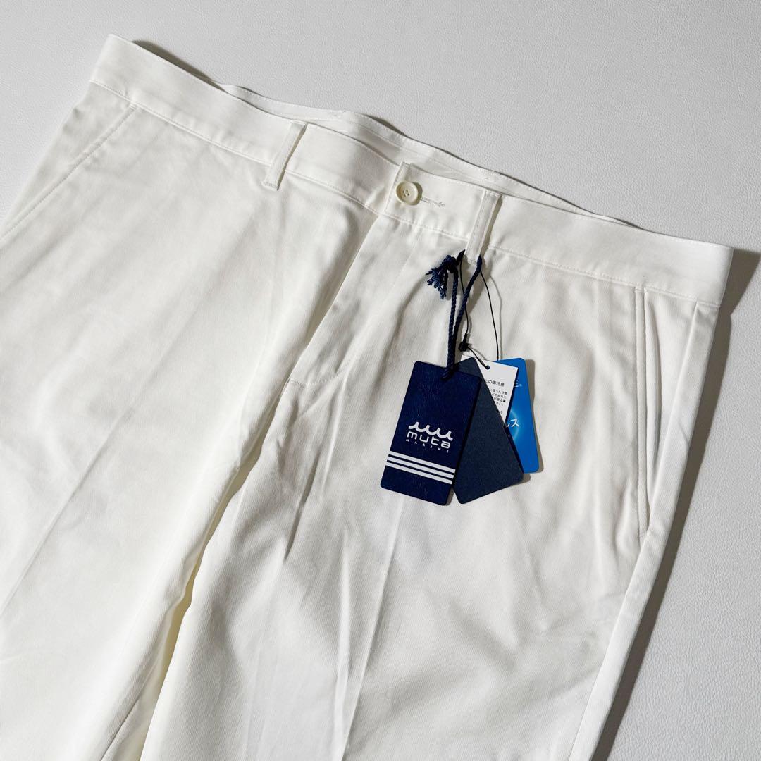 定価2.8万 muta ストレッチテーパードパンツCLEANSE 白 2XL