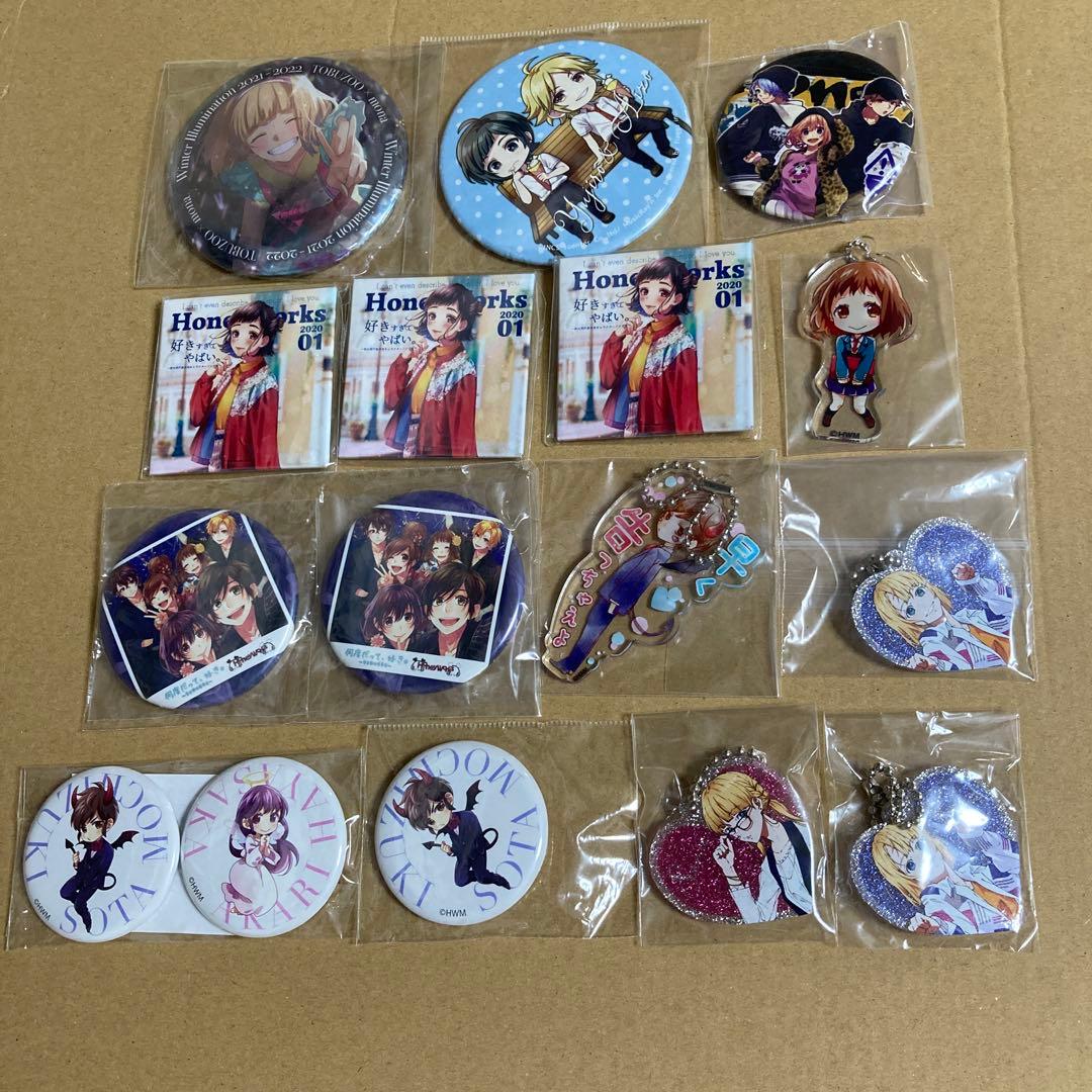缶バッジ　アクキー　ハニワ　honeyworks　告白実行委員