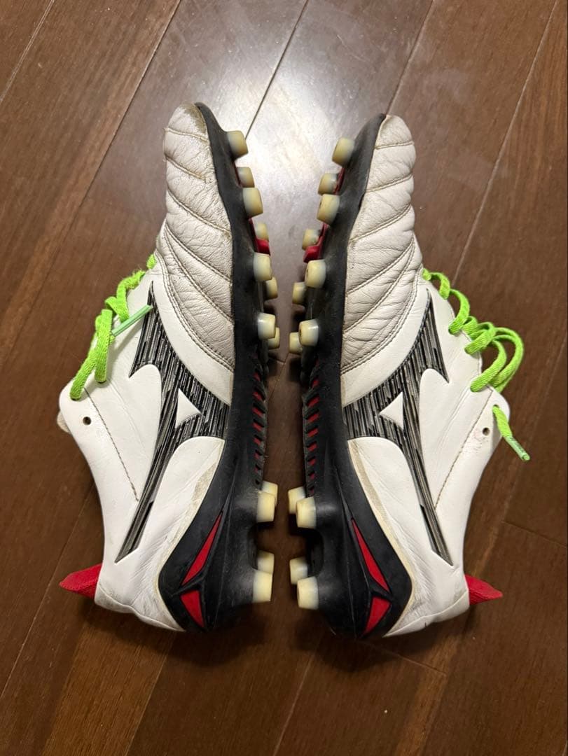 Mizuno サッカーシューズ スパイク ホワイト/グリーン