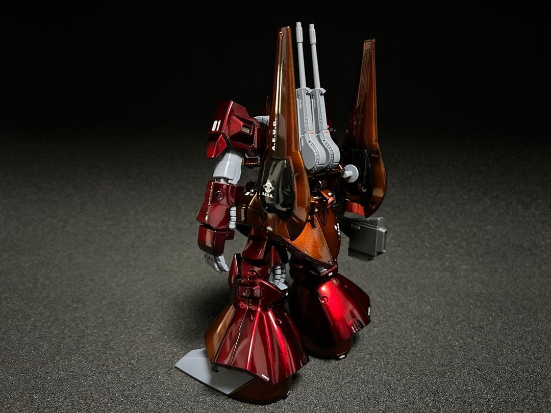 MGリックディアスクワトロ機　キャンディーグラデーション塗装完成品