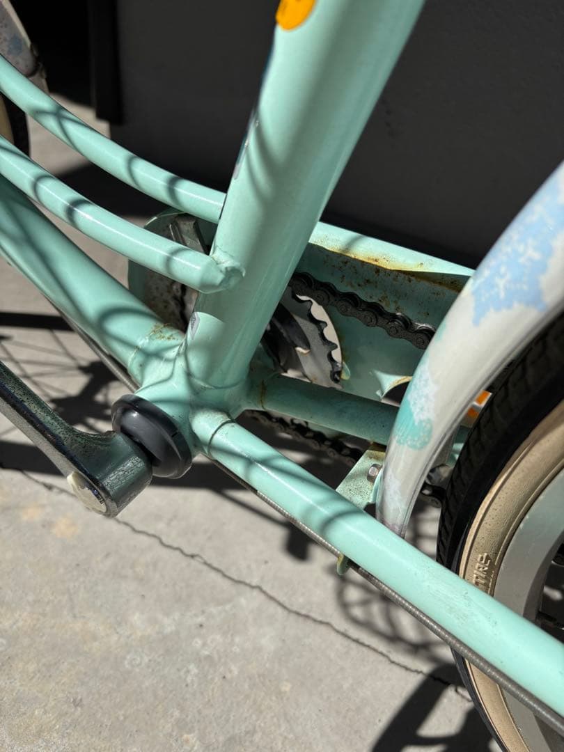 ブリヂストン　子供用自転車 ミントグリーン　22インチ　中古