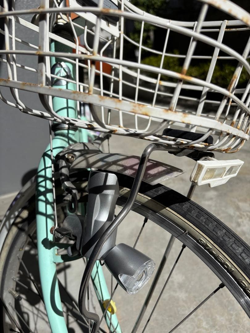ブリヂストン　子供用自転車 ミントグリーン　22インチ　中古