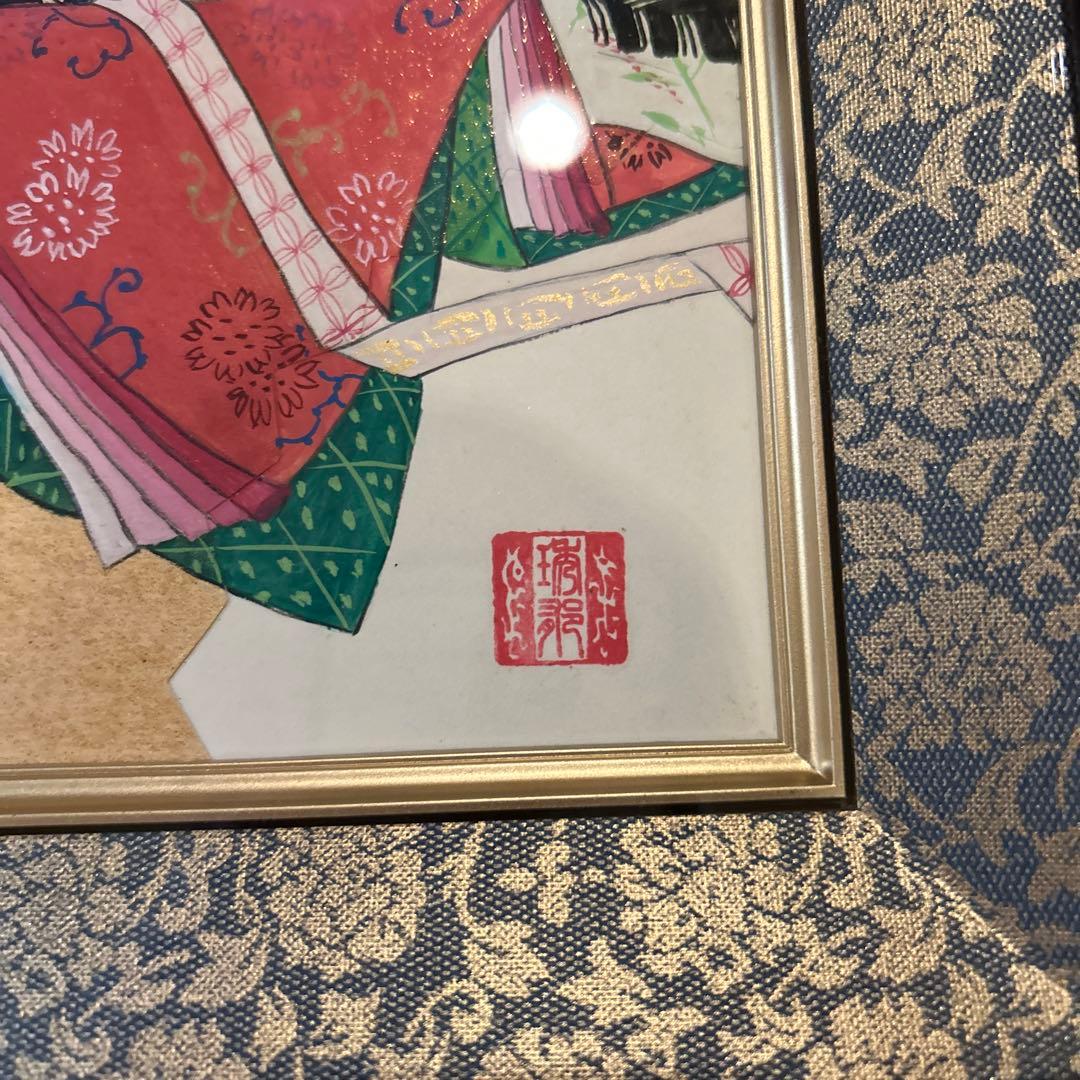金箔使用 日本画 小野小町