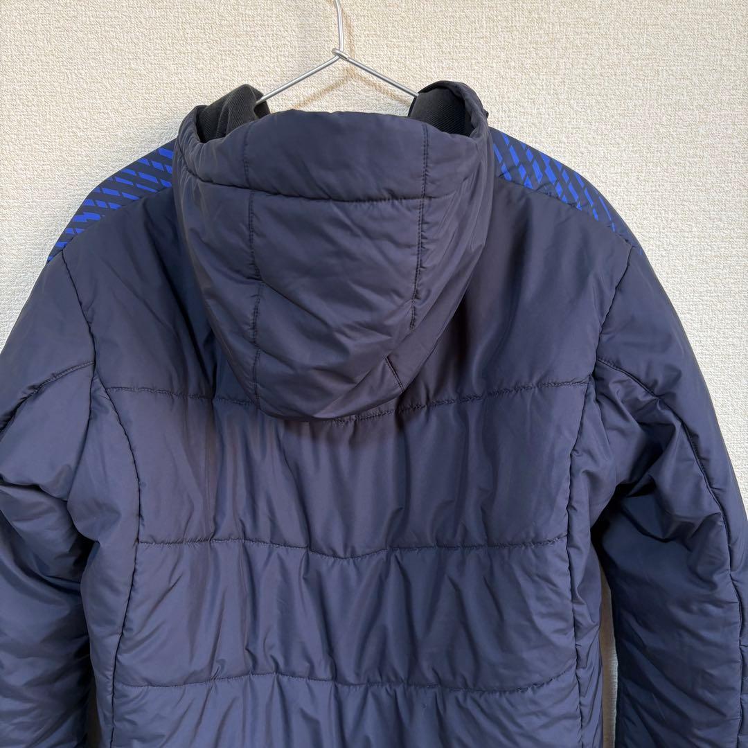 【超美品】ミズノ　中綿ハーフベンチコート　ネイビーS