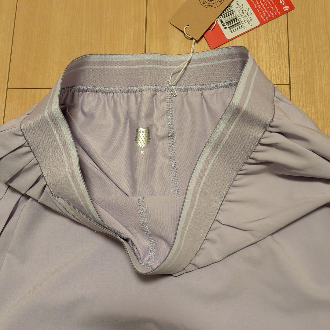 ☆海外ウェア　K-SWISS プリーツ テニススカート US-S