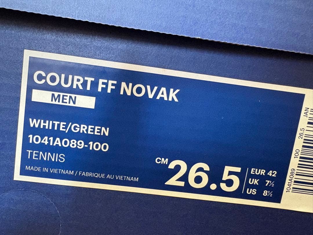 【ジョコビッチ着用モデル】asics テニスシューズ 26.5cm