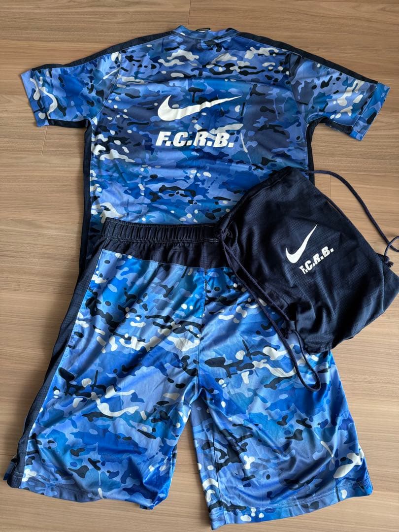 【希少】Nike F.C.R.B. ブリストル　迷彩　半袖セットアップ