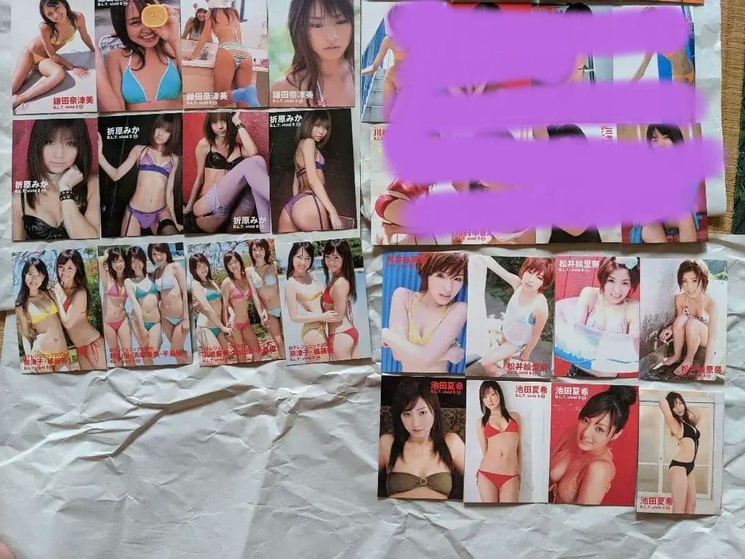B.L.T.vivid 付録トレカ　　森下悠里　ほしのあき　日テレジェニック