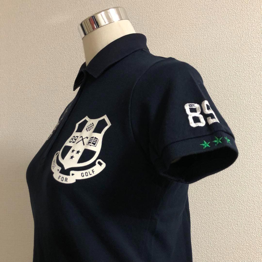 パーリーゲイツ MADE FOR GOLF ポロシャツ ネイビー サイズ0