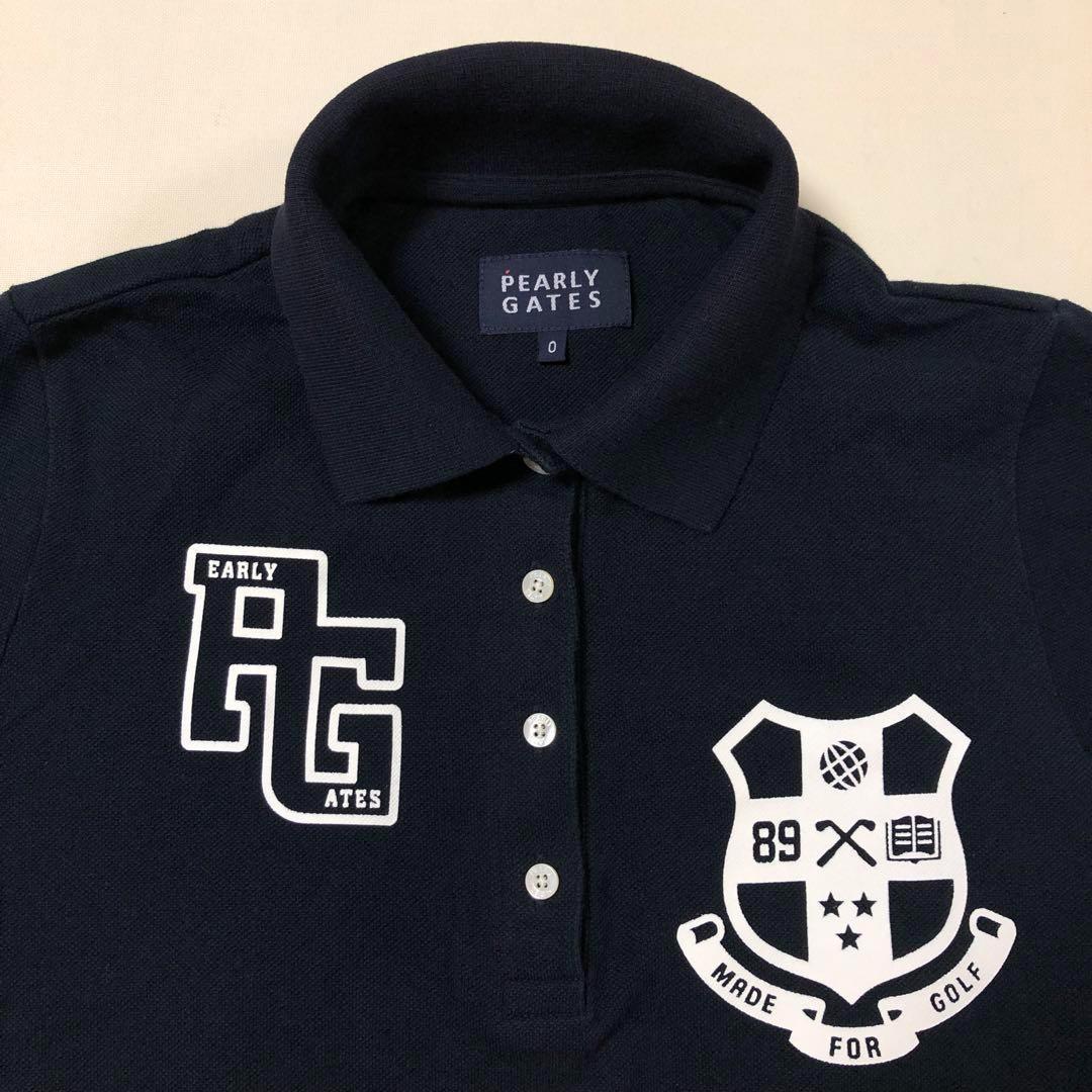 パーリーゲイツ MADE FOR GOLF ポロシャツ ネイビー サイズ0