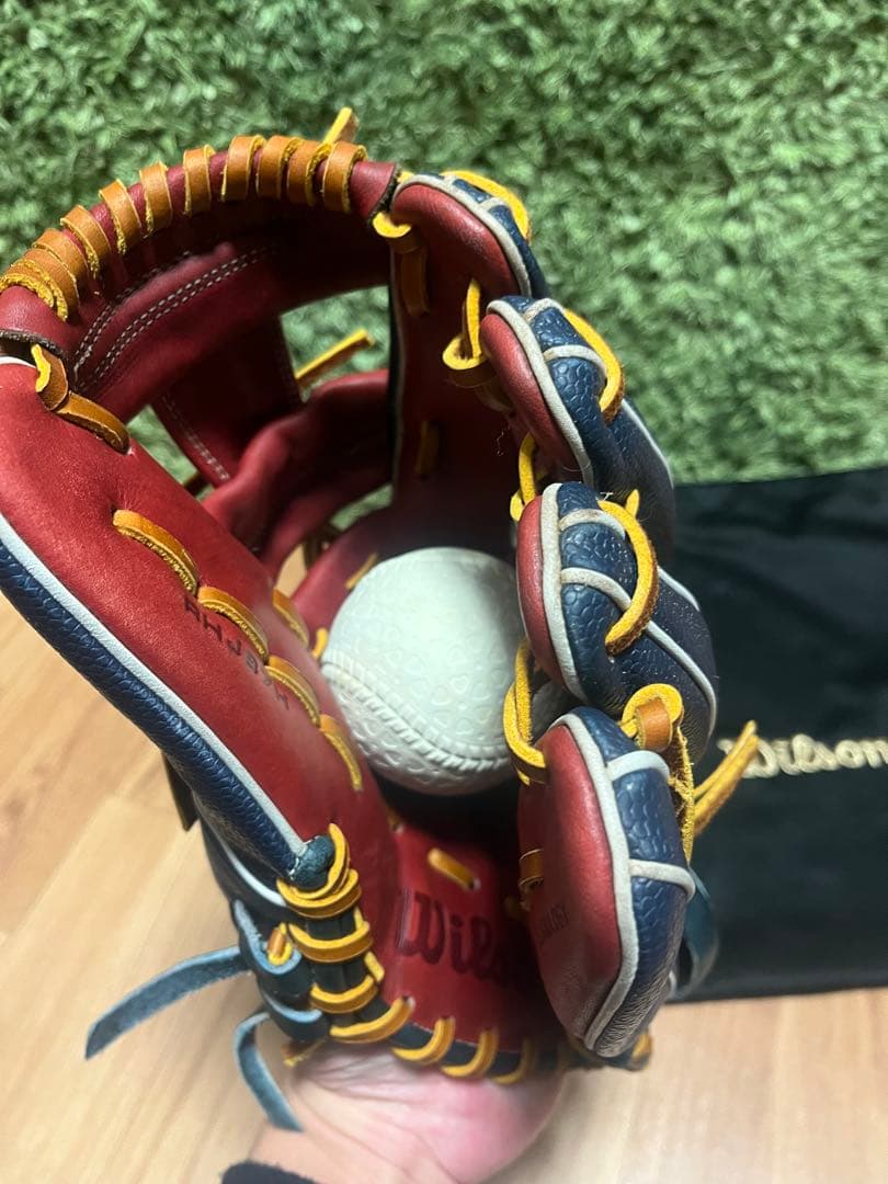 T*U様 ウィルソン ワナビーヒーローデュアル 軟式内野手用87型 ネイビーSS