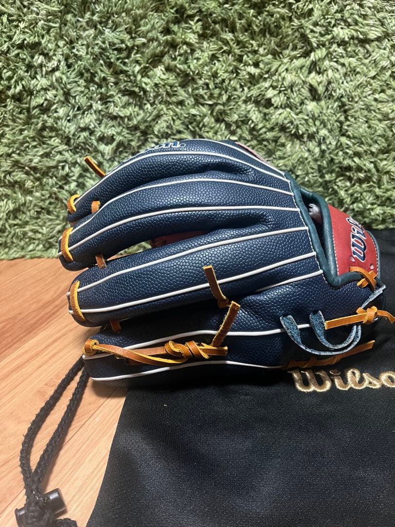 T*U様 ウィルソン ワナビーヒーローデュアル 軟式内野手用87型 ネイビーSS