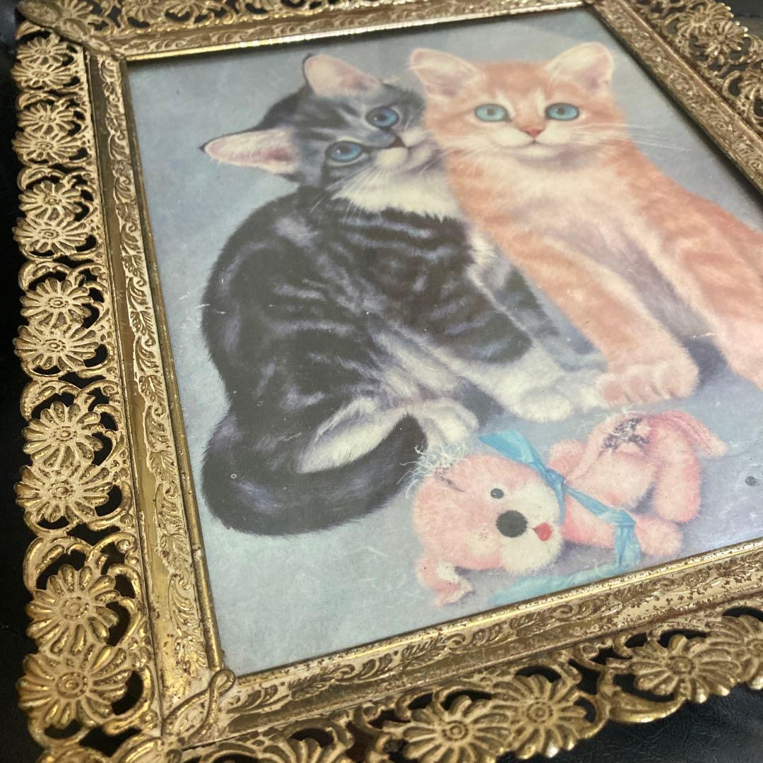ビンテージ★子猫の絵50s60s70sbigeye