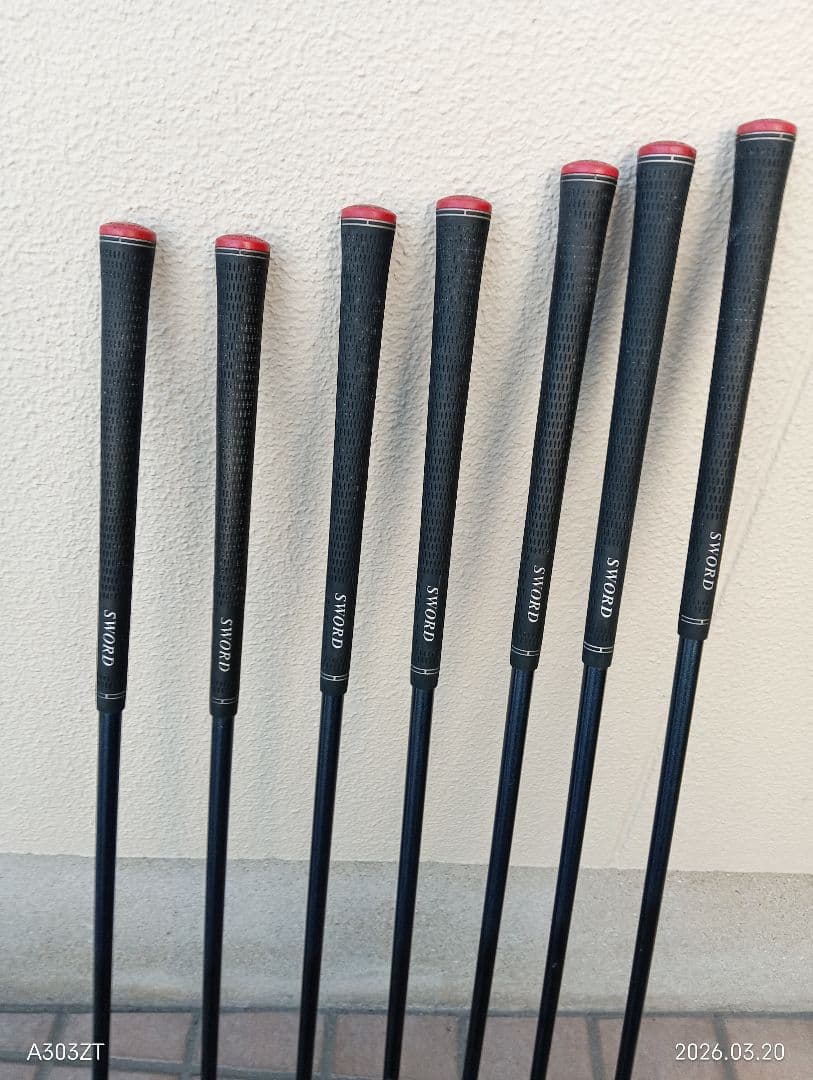 アイアンセット 7本セットカタナ Aから7番シャフトSR