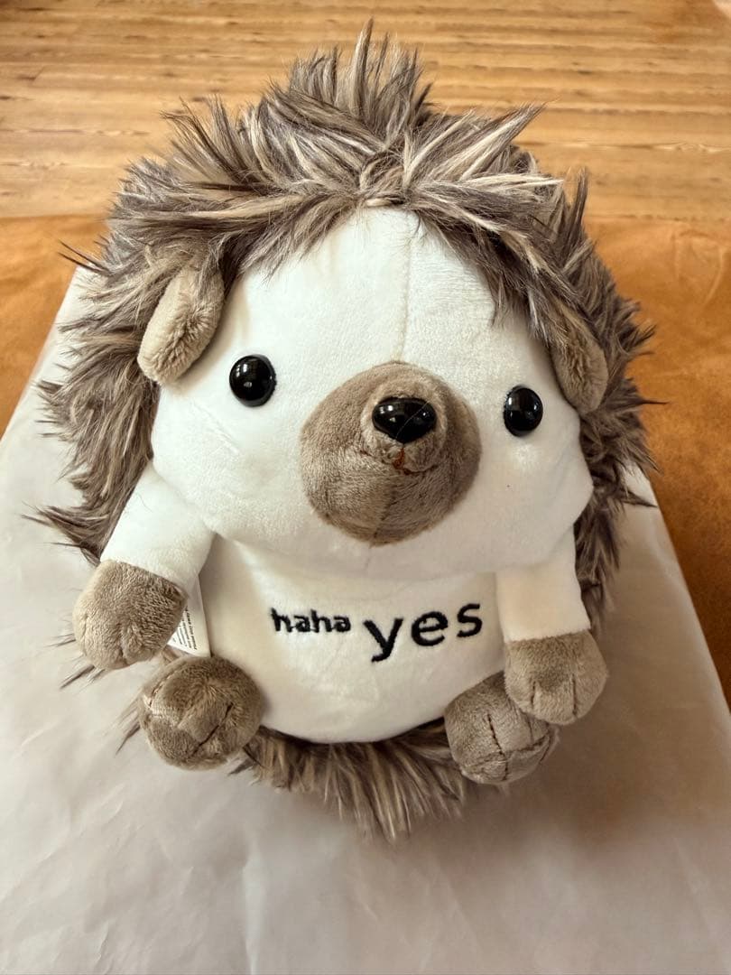 テスラ【非売品】ハリネズミぬいぐるみ haha yes 約25cm