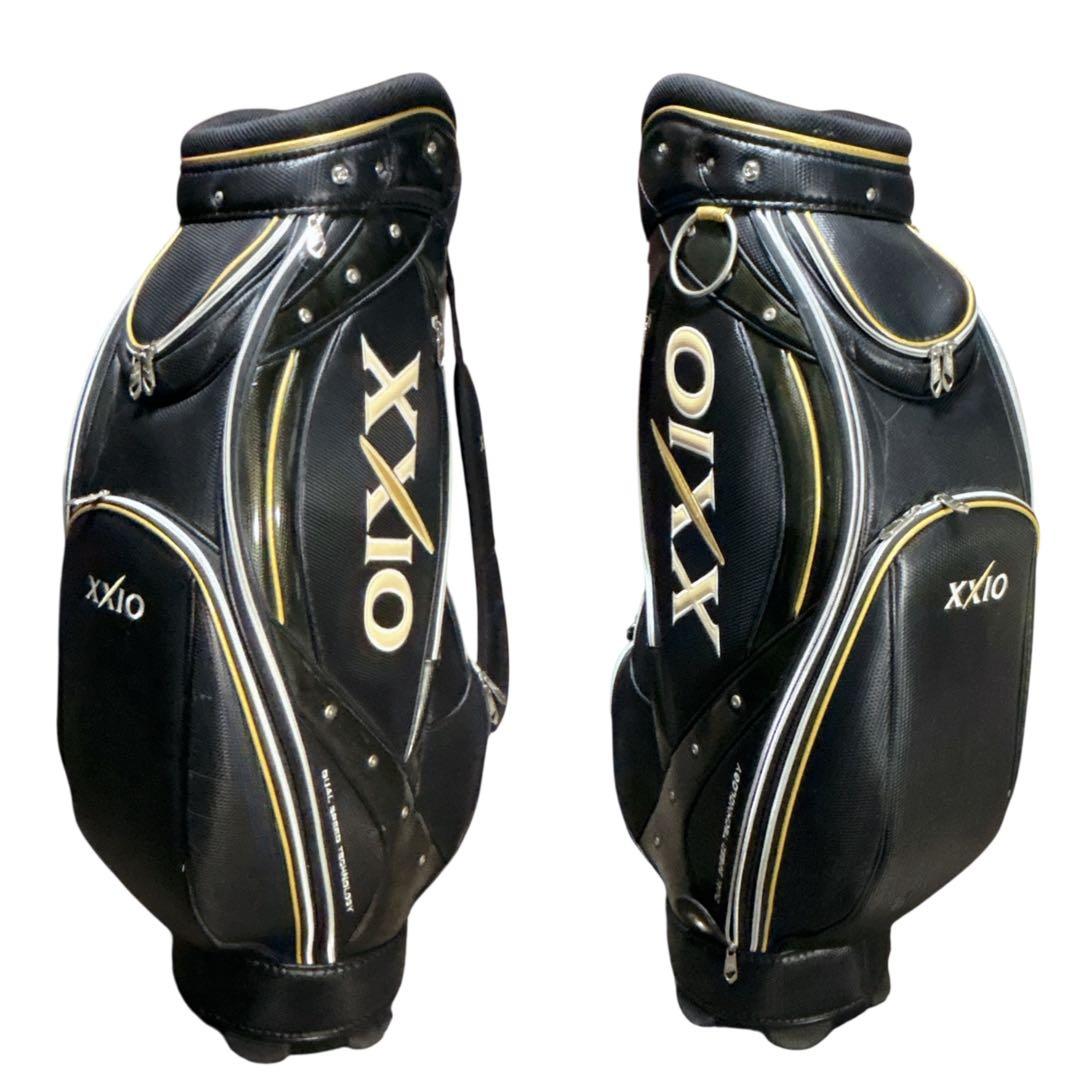 ゼクシオ XXIO キャディバッグ 黒金 カート式 軽量 高級感