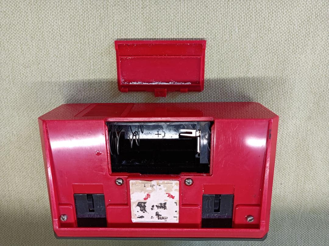 都《HPQXY》パタパタ時計　昭和レトロ　セイコー　SEIKO　赤