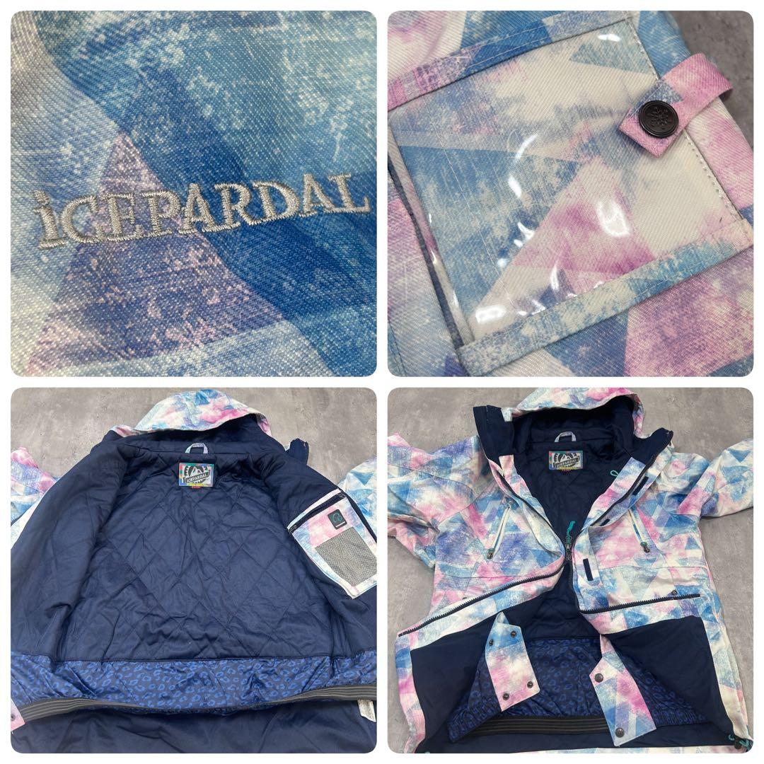 C502 美品 ICEPARDAL スノボーウェア L相当 上下 レディース