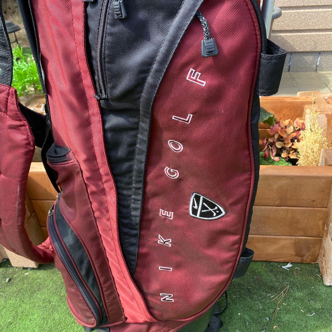 NIKE golfキャディーバッグ！渋い！バーガンディー！