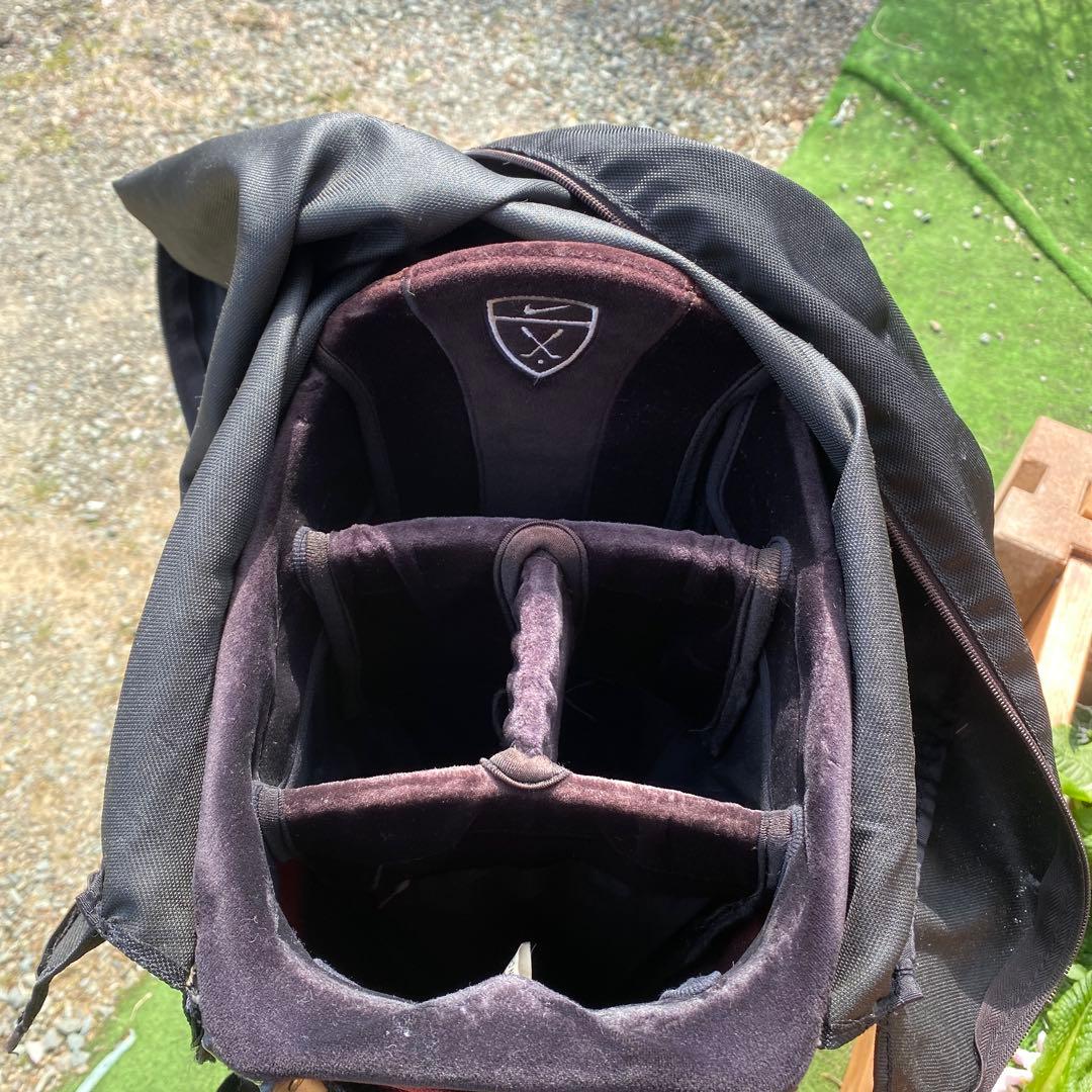 NIKE golfキャディーバッグ！渋い！バーガンディー！