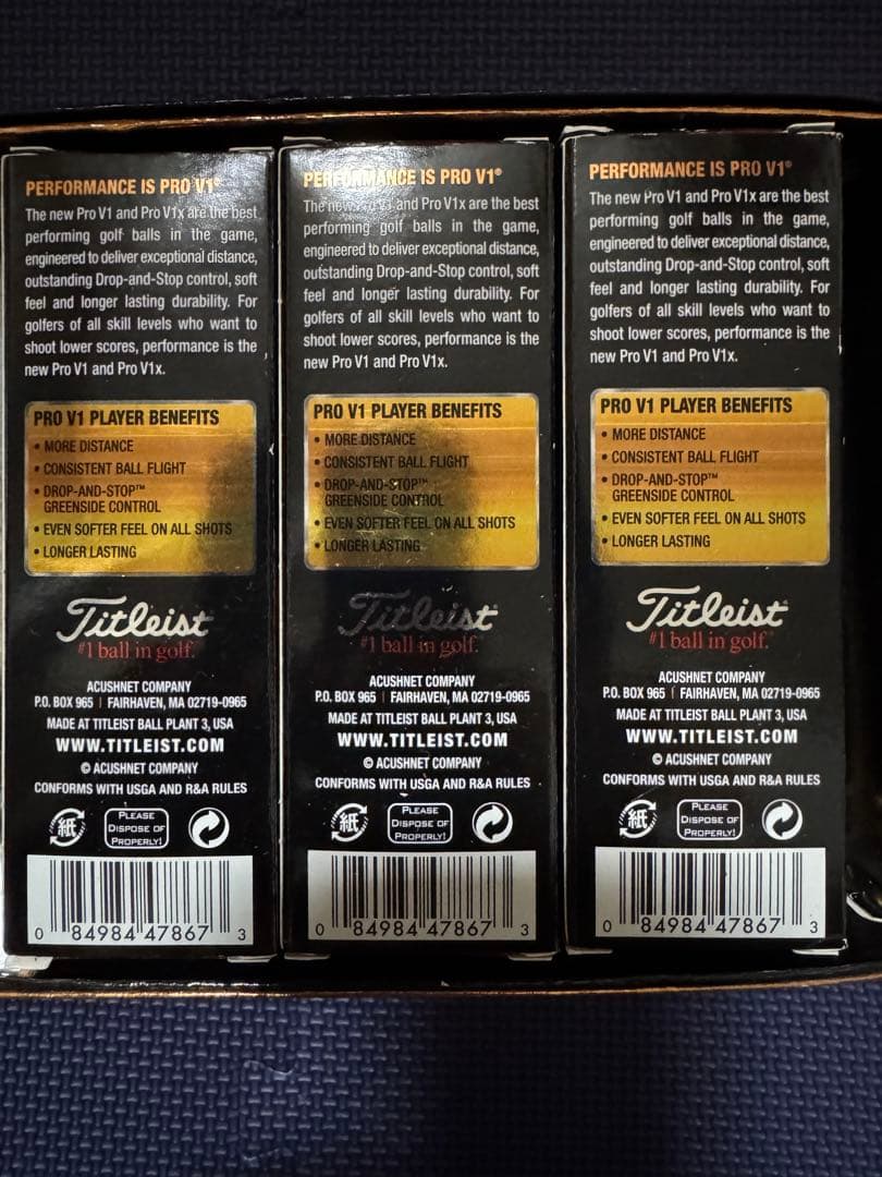 Titlist PRO V1 ゴルフボール　18球　年式混合　新品未使用